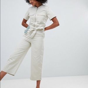 NWT Utility Jumpsuit with Belt